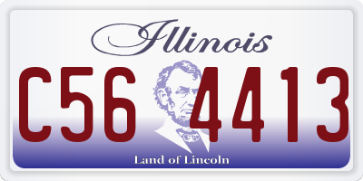 IL license plate C564413