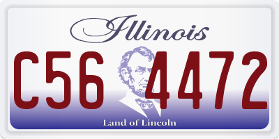IL license plate C564472
