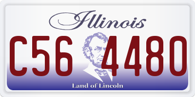 IL license plate C564480