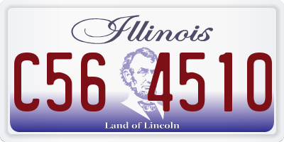 IL license plate C564510