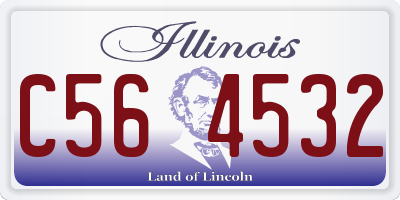 IL license plate C564532