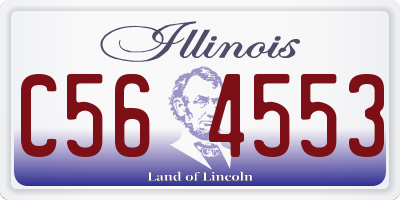 IL license plate C564553