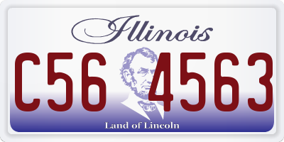 IL license plate C564563