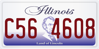 IL license plate C564608