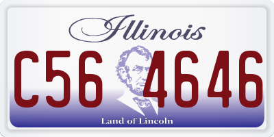 IL license plate C564646