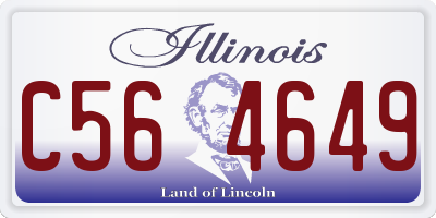 IL license plate C564649