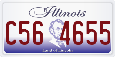 IL license plate C564655