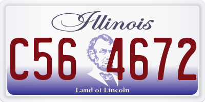 IL license plate C564672