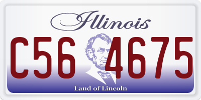 IL license plate C564675