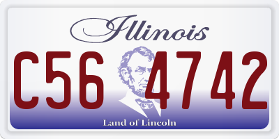 IL license plate C564742