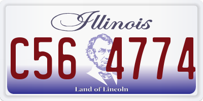 IL license plate C564774