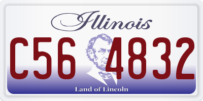 IL license plate C564832