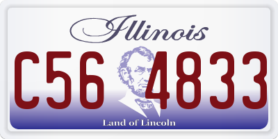 IL license plate C564833