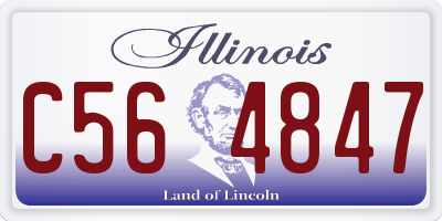IL license plate C564847