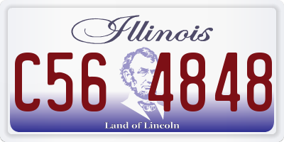 IL license plate C564848