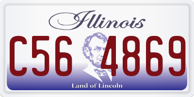 IL license plate C564869