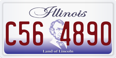 IL license plate C564890