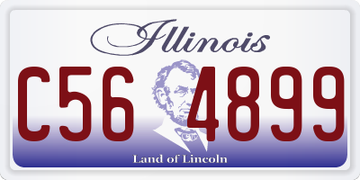 IL license plate C564899