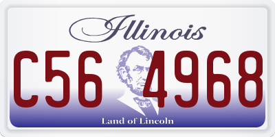 IL license plate C564968