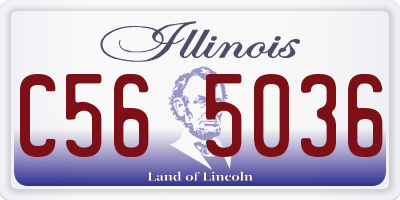 IL license plate C565036