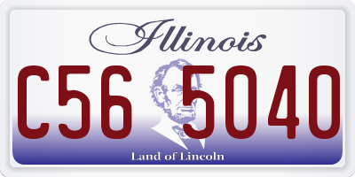 IL license plate C565040