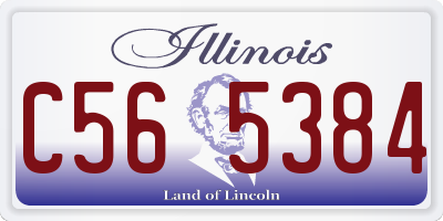 IL license plate C565384