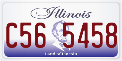 IL license plate C565458