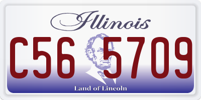IL license plate C565709