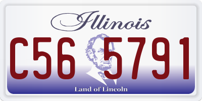 IL license plate C565791