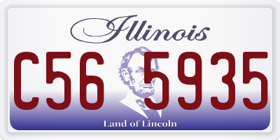 IL license plate C565935