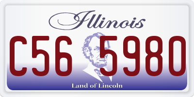 IL license plate C565980