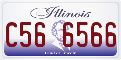IL license plate C566566