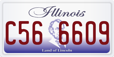 IL license plate C566609