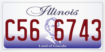 IL license plate C566743