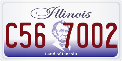 IL license plate C567002