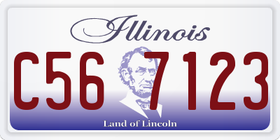 IL license plate C567123