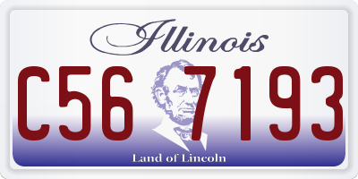 IL license plate C567193