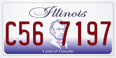 IL license plate C567197