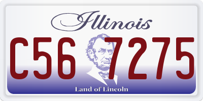 IL license plate C567275