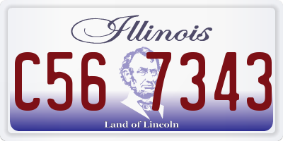 IL license plate C567343