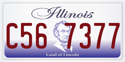 IL license plate C567377
