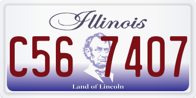 IL license plate C567407