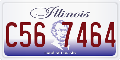 IL license plate C567464