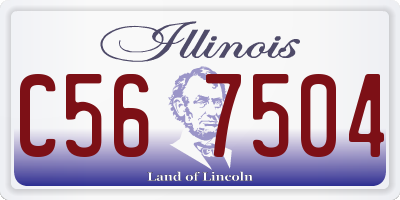 IL license plate C567504