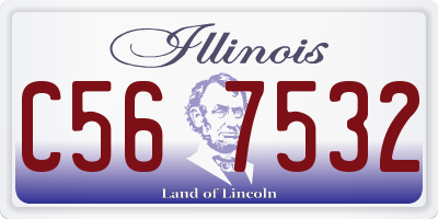 IL license plate C567532