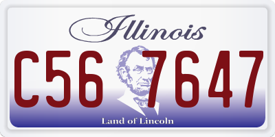 IL license plate C567647