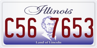 IL license plate C567653