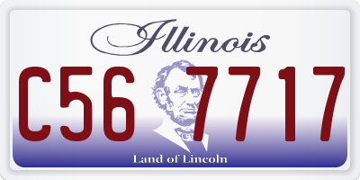 IL license plate C567717