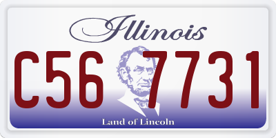 IL license plate C567731