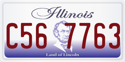 IL license plate C567763